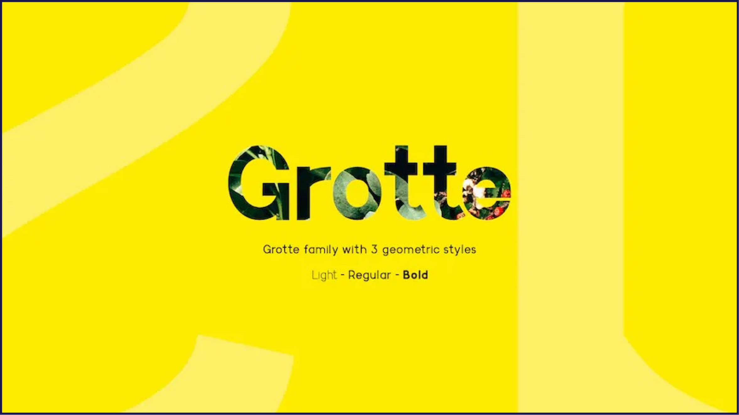 Grotte multilingual font