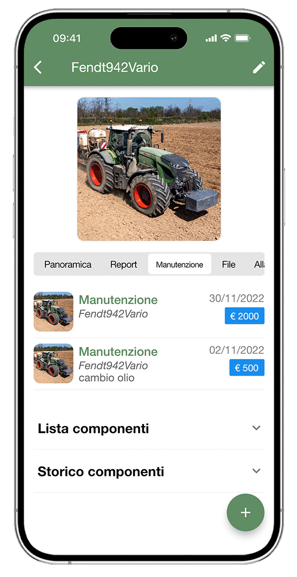 Schermata xFarm: App per la gestione dei macchinari agricoli - smartphone