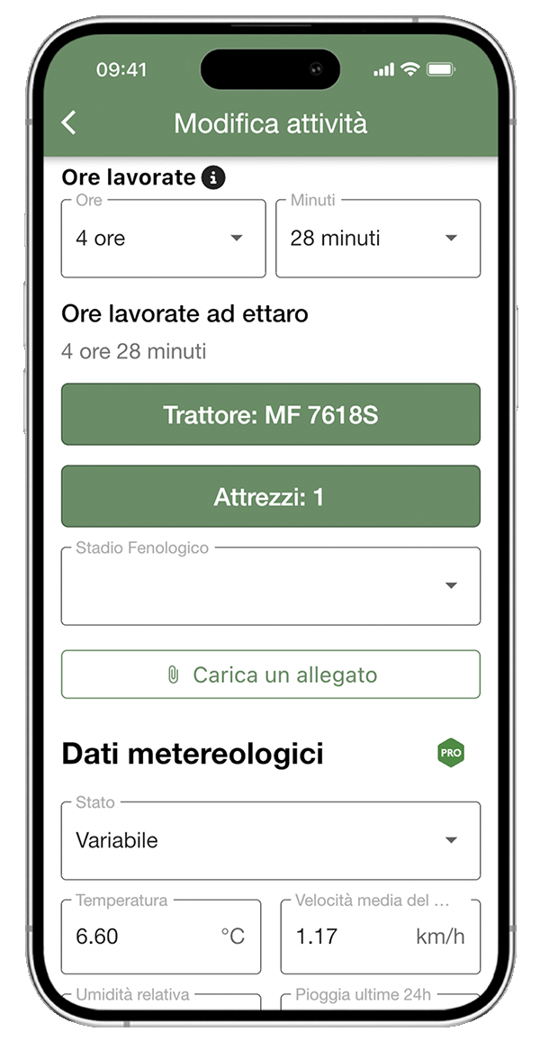 Software per registrare le lavorazioni dei macchinari agricoli - xFarm
