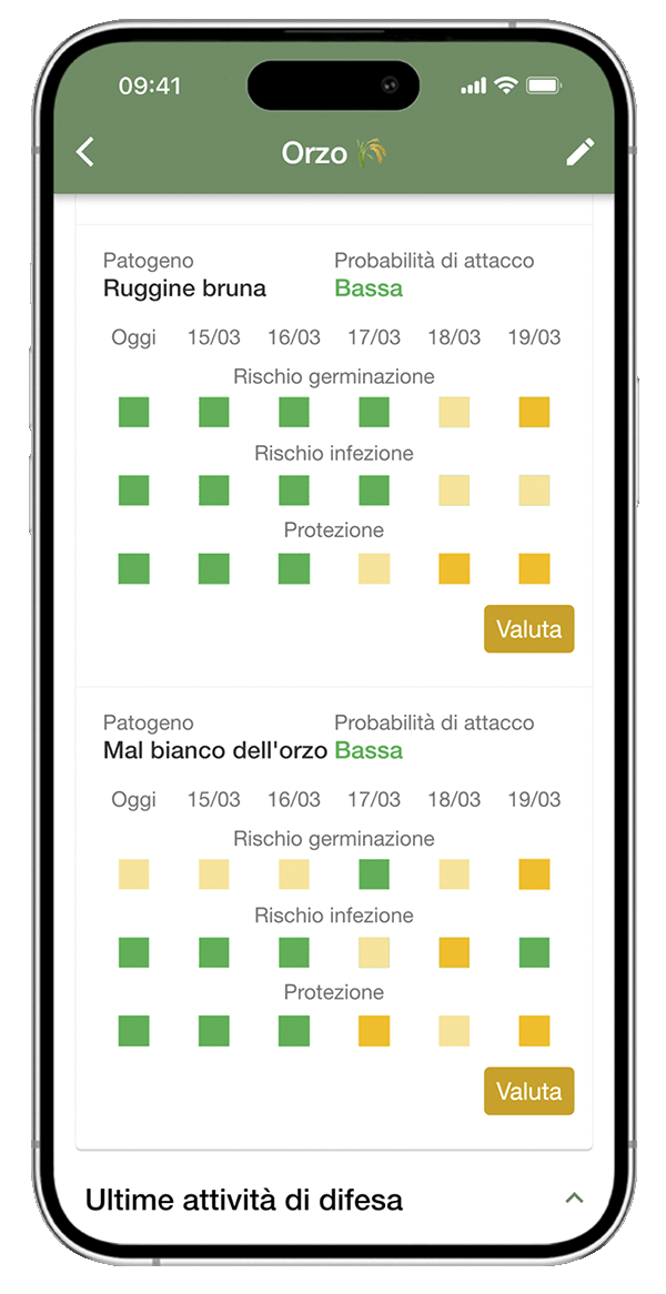 Monitoraggio appezzamenti agricoli app xFarm