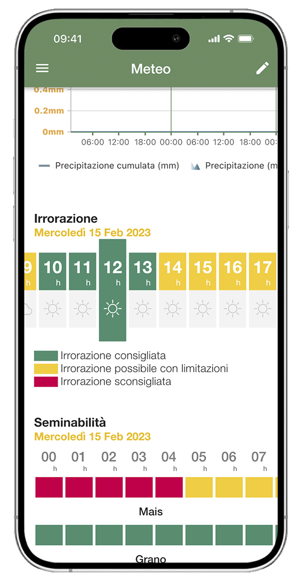 Monitoraggio irrorazione campi agricoli tramite app xFarm