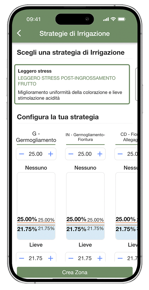 App per ottimizzare strategia di irrigazione - xFarm