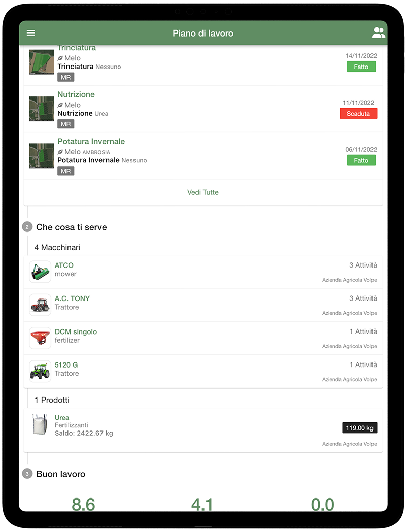 App per la gestione delle attività agricole - xFarm