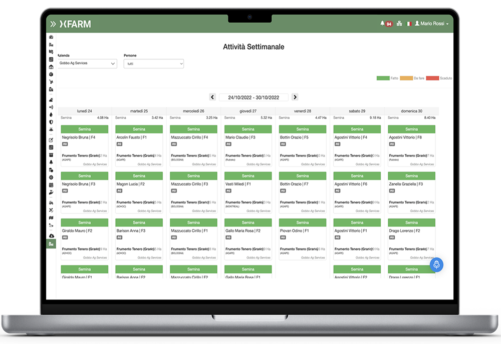 Gestione delle attività per i tuoi campi agricoli via app - xFarm