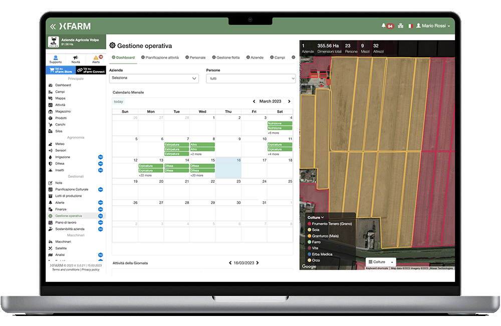 Software per la gestione delle attività agricole - xFarm