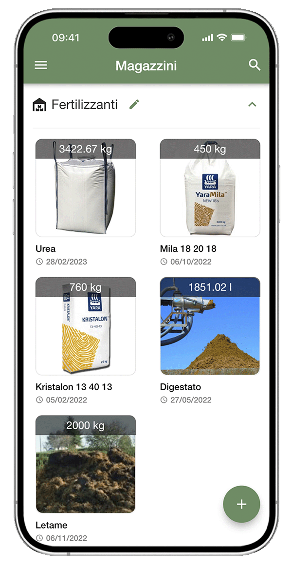App per l'inventario dell'azienda agricola xFarm - smartphone