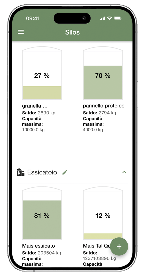 App gestione silos animali xFarm