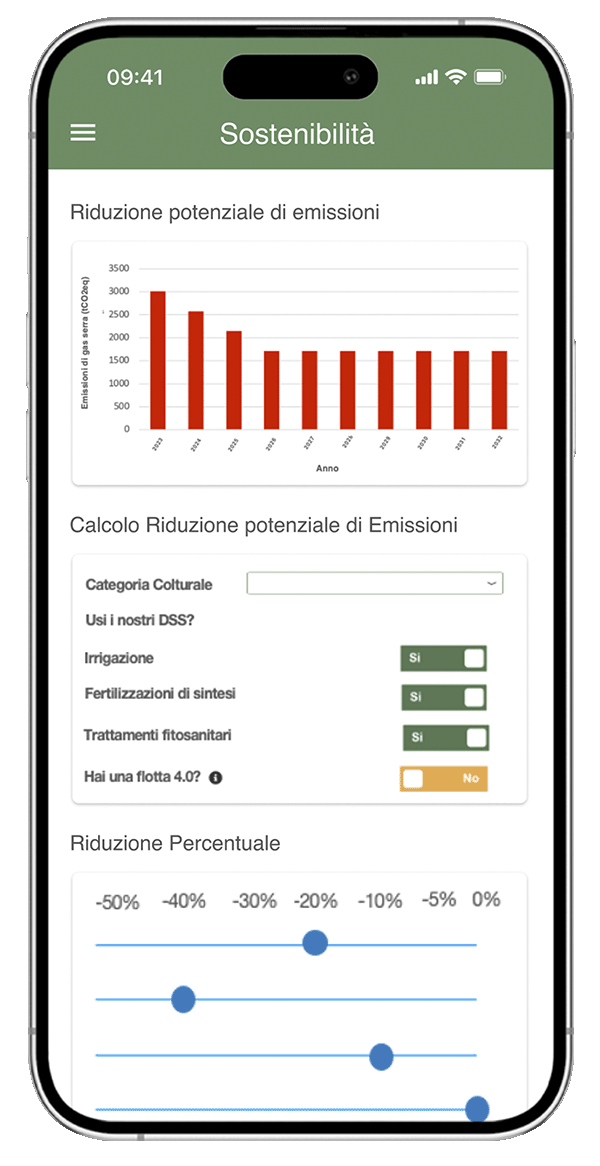 App sostenibilità agricola xFarm - smartphone