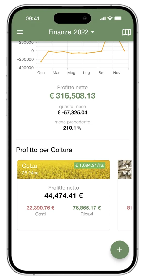 App per la gestione economica dell'azienda agricola xFarm - smartphone