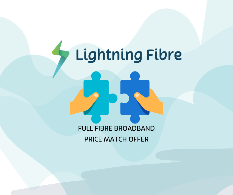 Lightning Fibre launches Full Fibre Broadband Price Match offer T&Cs