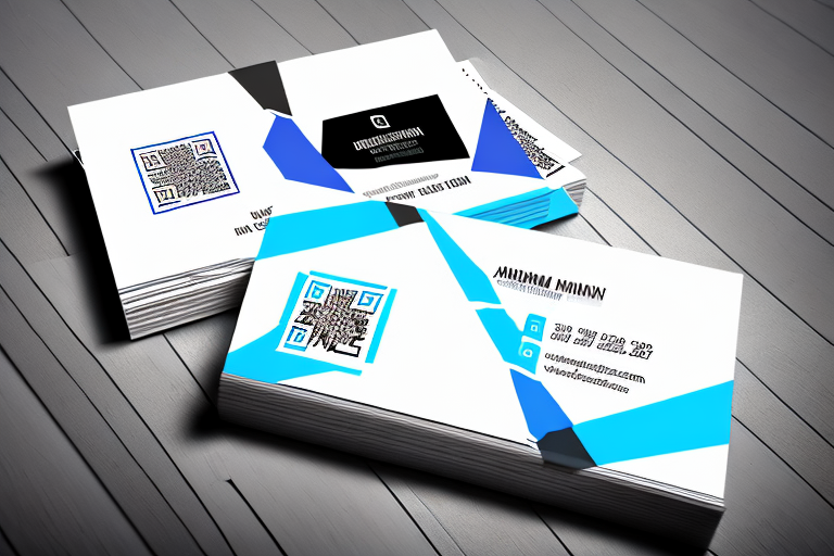 QR Code Business Card InDesign HIVO