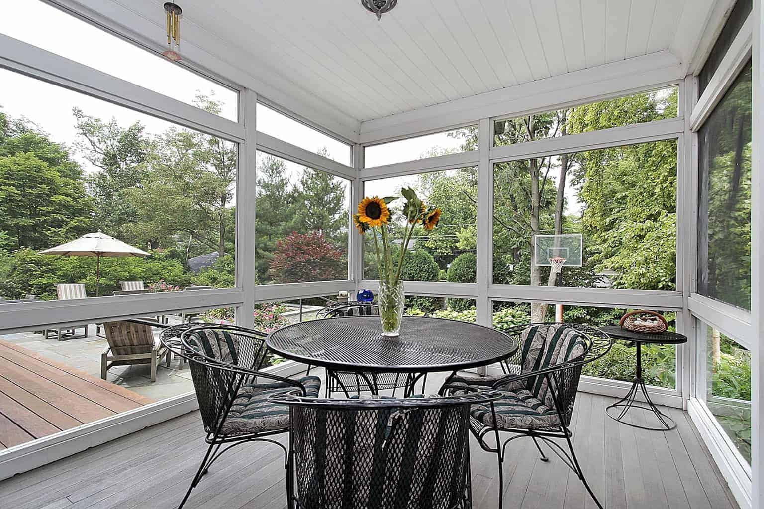How to Convert a Screenedin Porch to a Sunroom Clera Windows + Doors