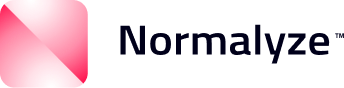 Normalyze logo, a gradient abstract N