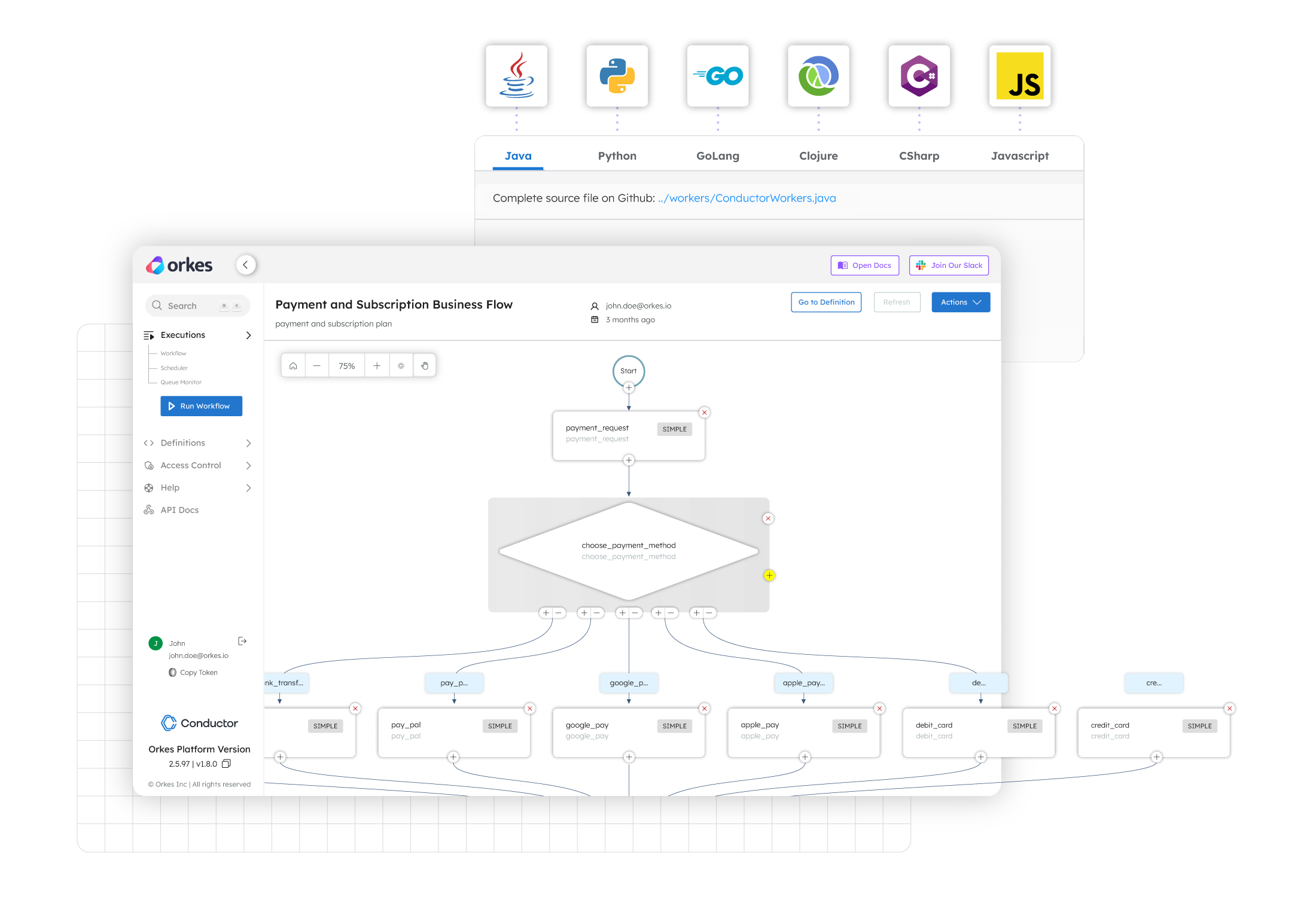 Orkes Conductor | Distributed Application Orchestration Platform