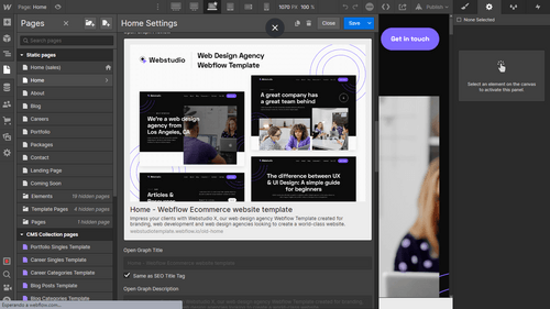 SEO - Webstudio X Webflow Template