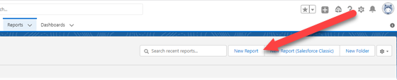 Salesforce -- New Report Option