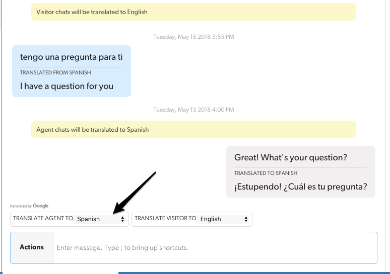 Olark Live Chat Translation PowerUp
