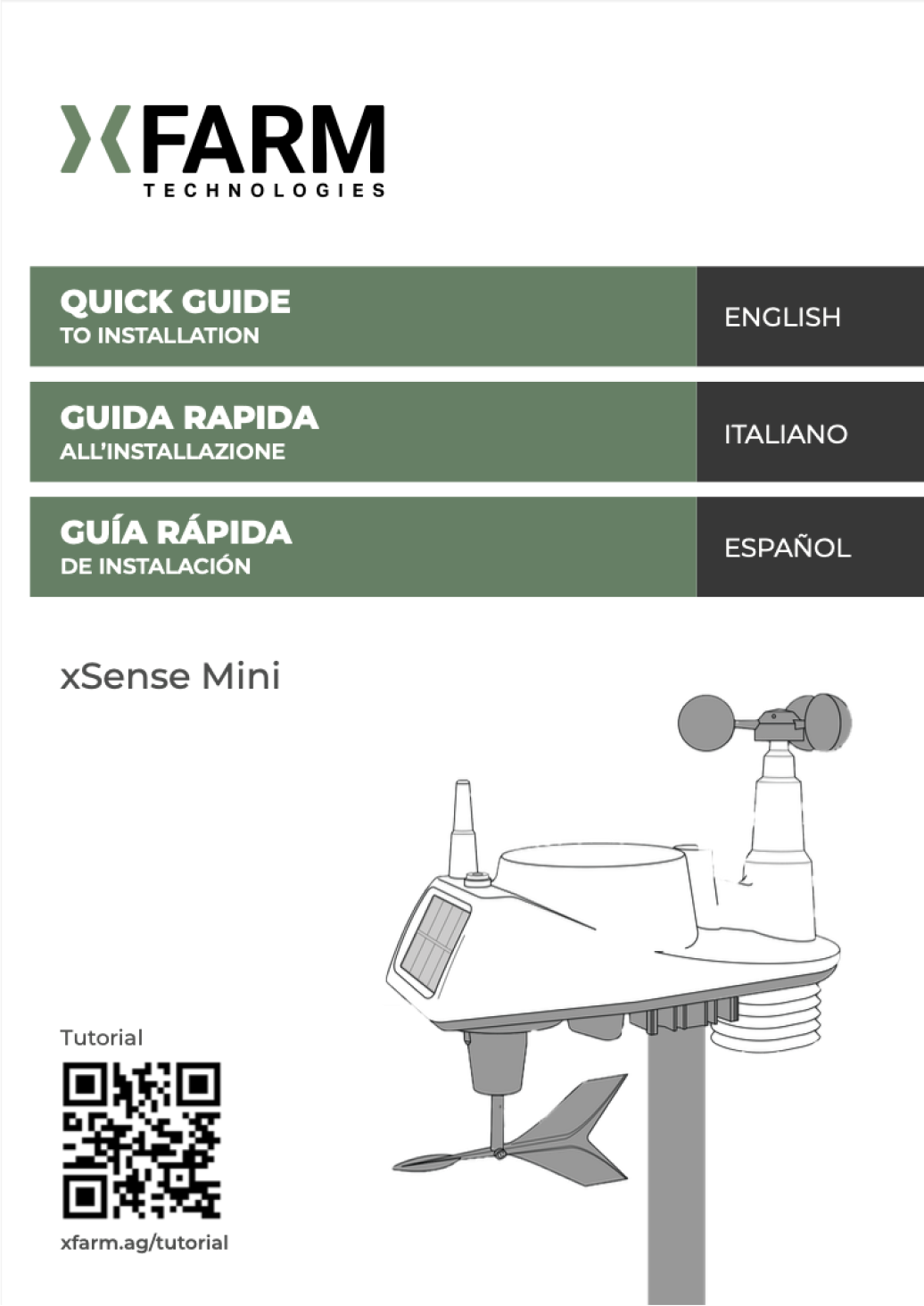 Manuale xSense xNode xFarm