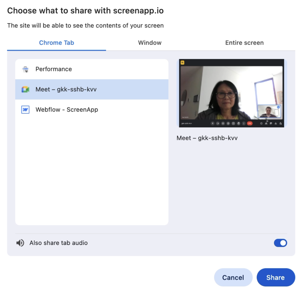 how to record a presentation on google meet