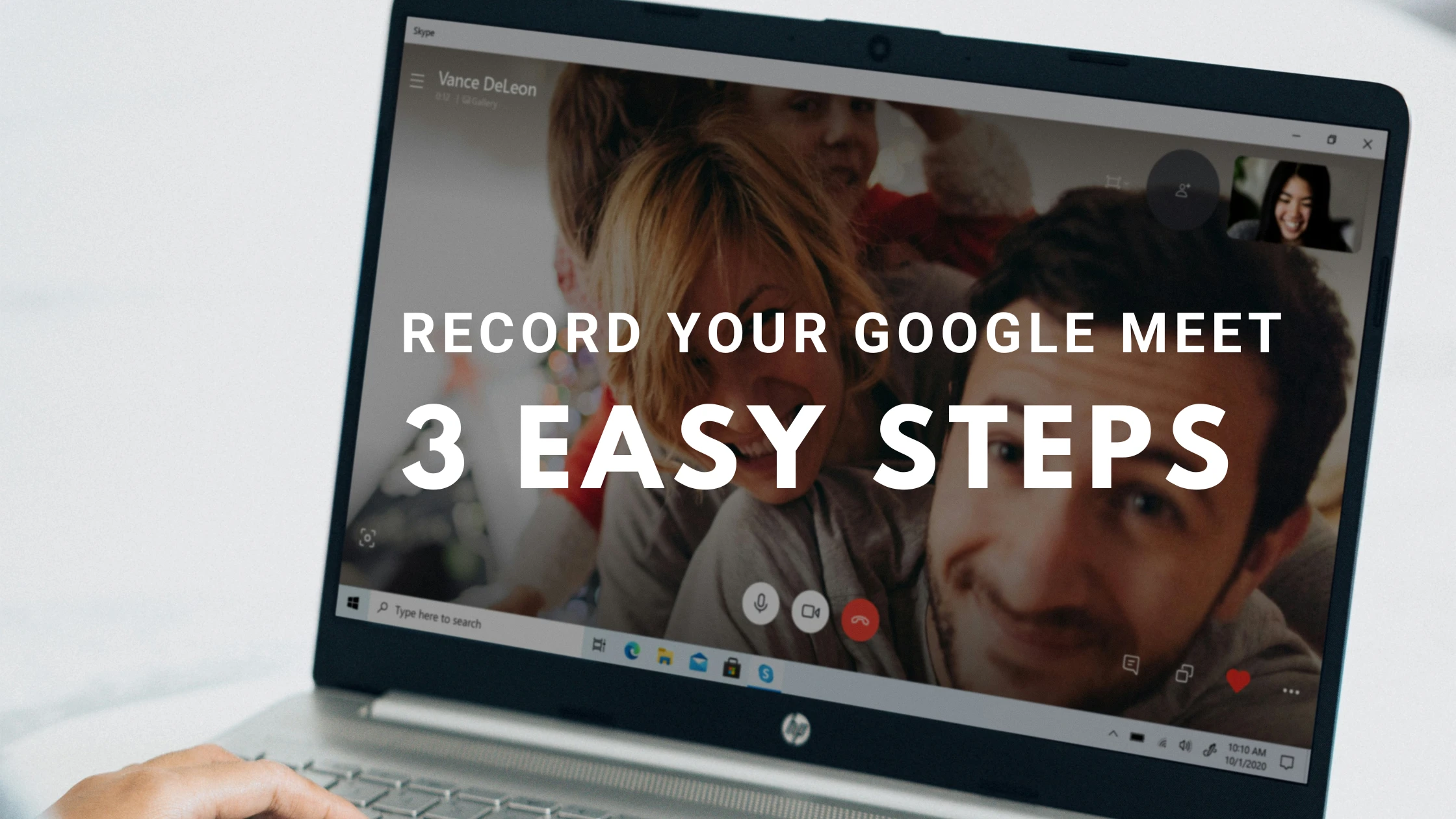 how to record a presentation on google meet