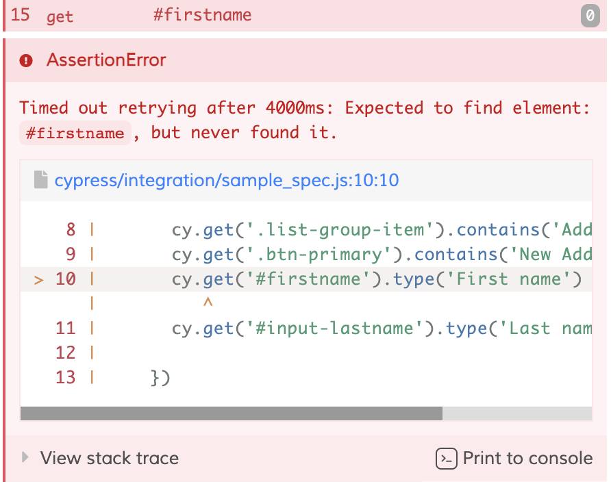 Cypress timeout uncovering website performance issues