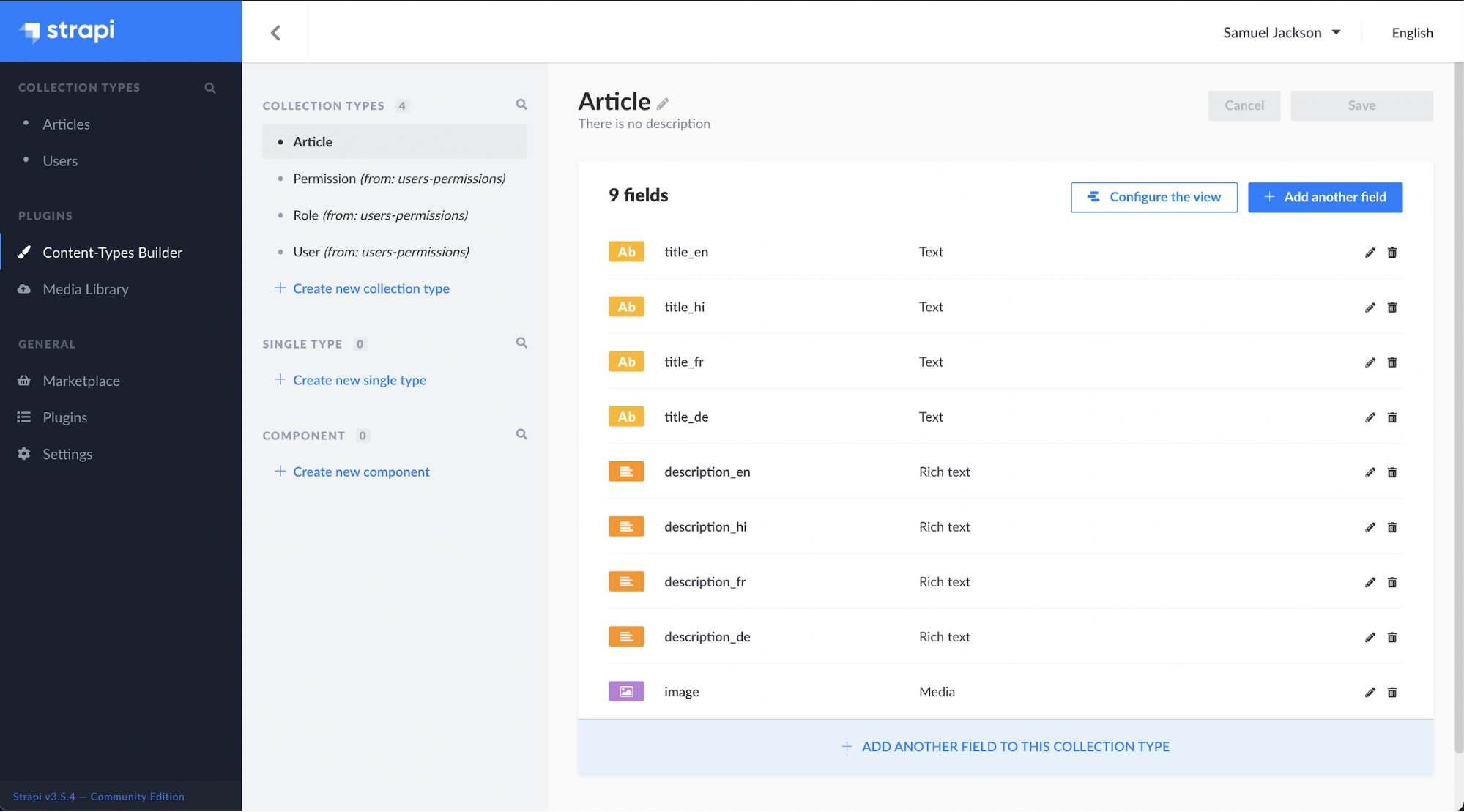 Developing Multilingual sites with Headless CMS - Strapi