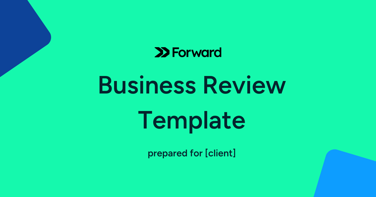 Strategic Insights with Business Review Template