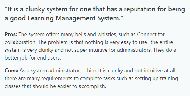 Cornerstone reviewers flag their frustrations with the LMS