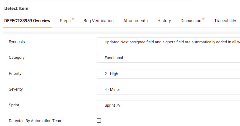 Defect Tracking System