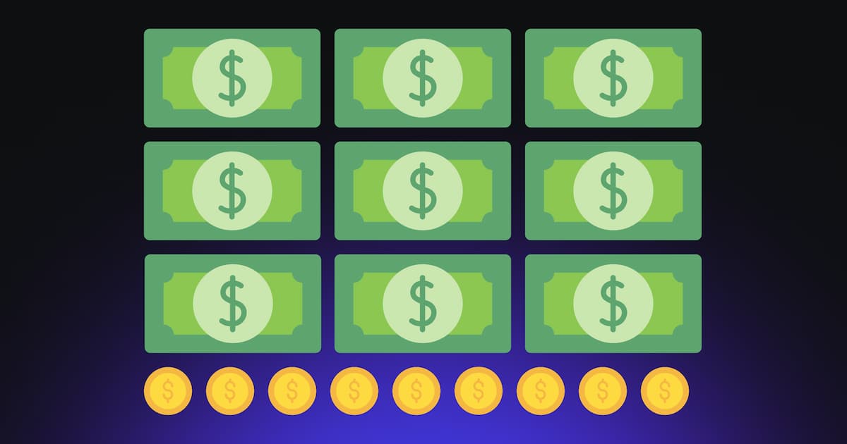 Digital art de planche composée de billet ($ green) et de pièce en or