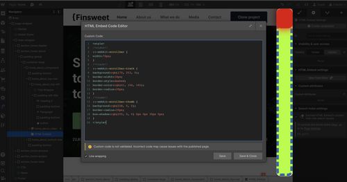How to customize the design of a scrollbar (CSS)