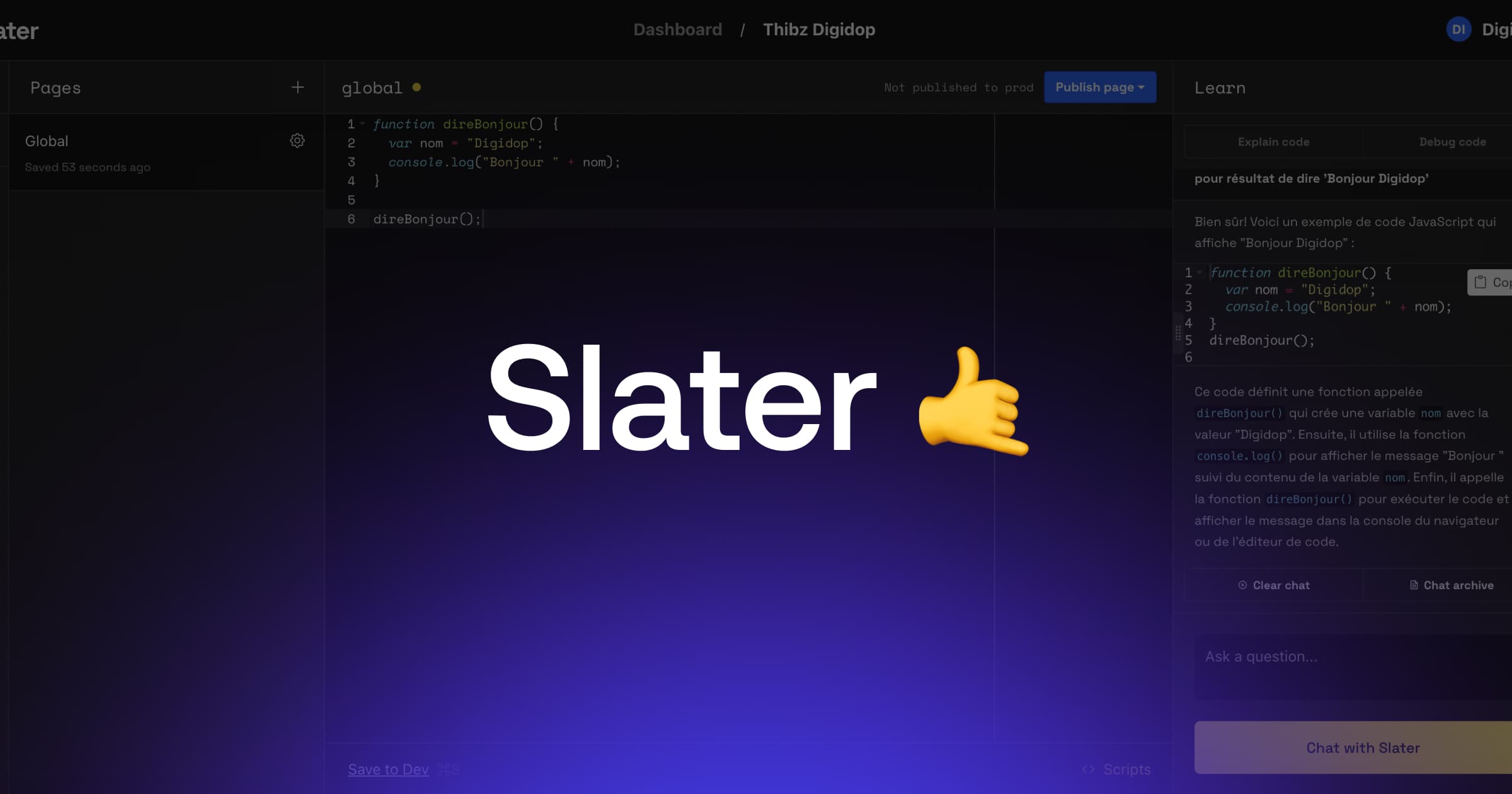 Slater the perfect code environment for flow?