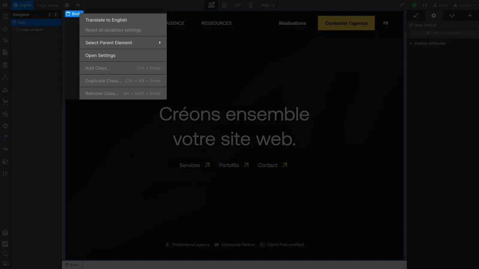 Webflow Localization, machine translation