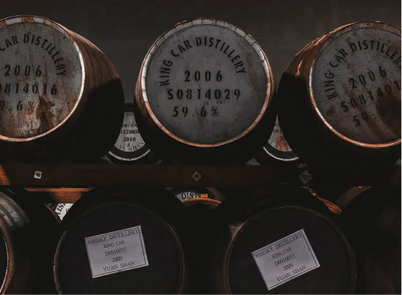 Barrels with beer 2