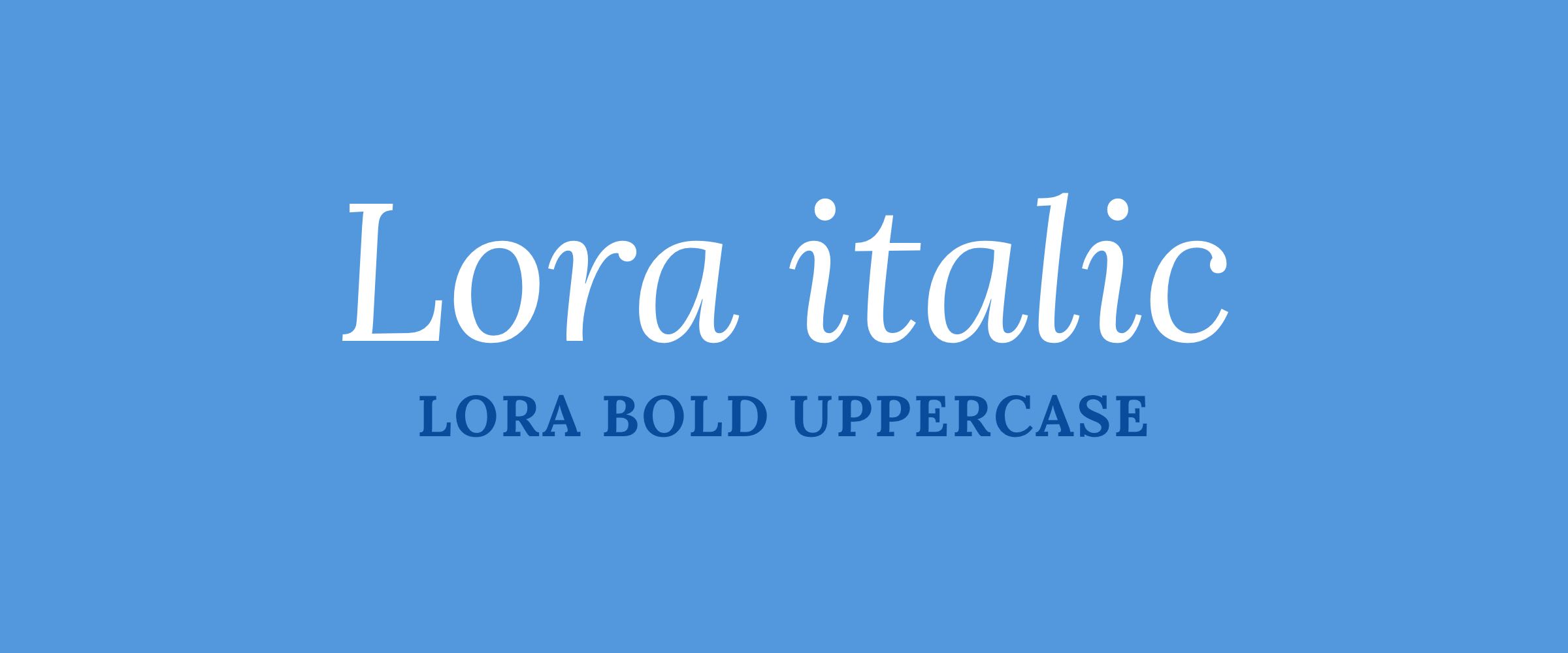 Introduction to Font Families