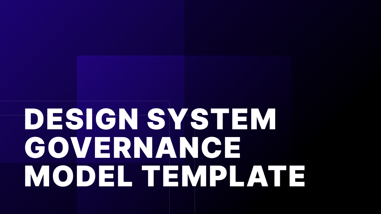 Free Design System Governance Template for Figma