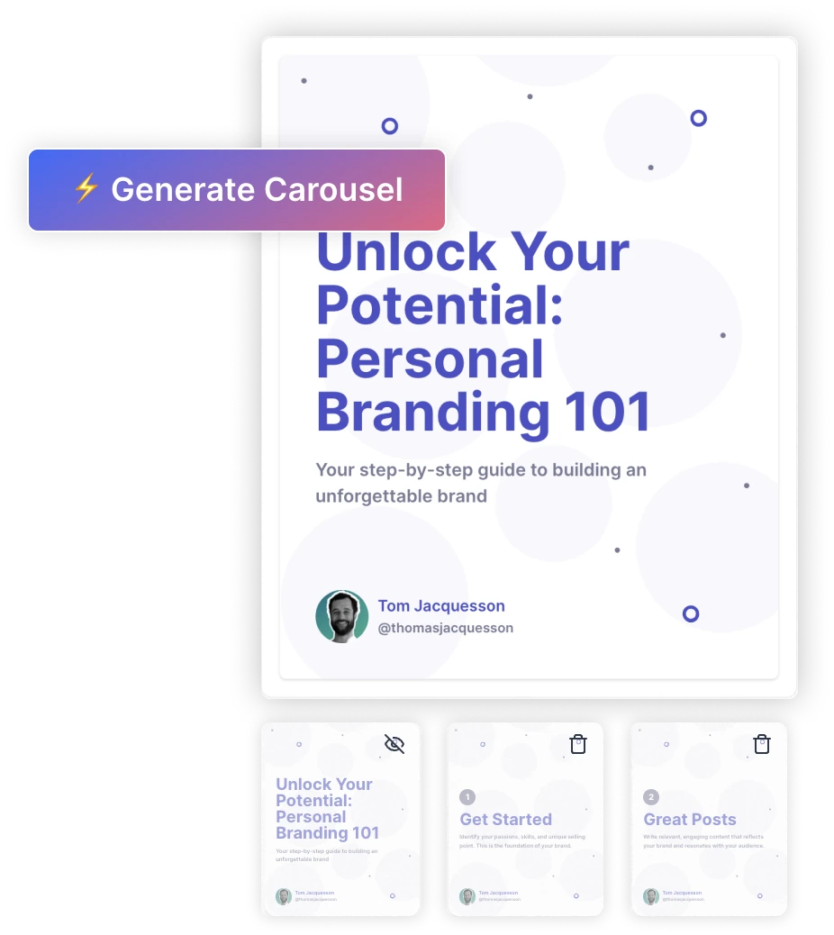 LinkedIn Carousel Generator - Taplio