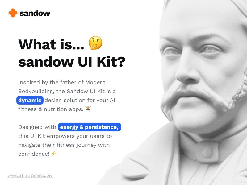strangehelix.bio | Product | sandow UI Kit: AI-Driven Fitness ...