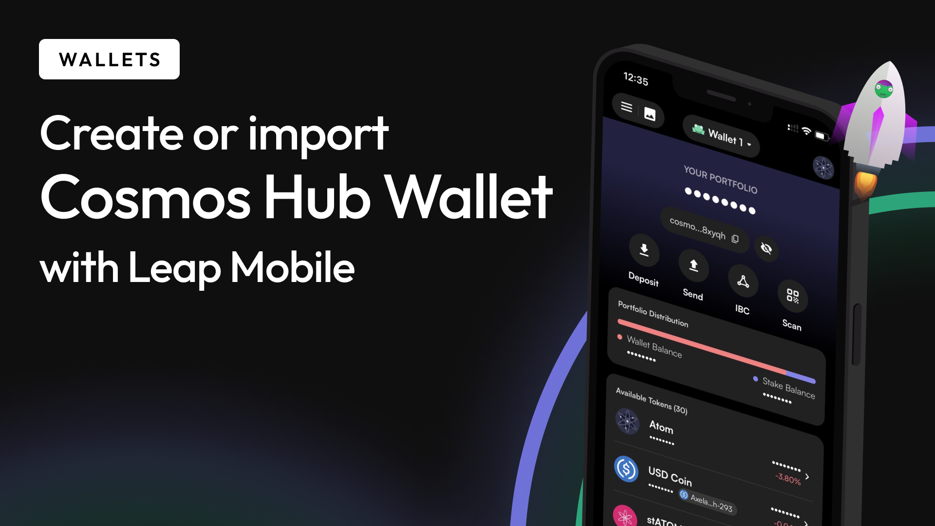 How to Create a Cosmos Hub Wallet using the Leap Wallet Mobile App?
