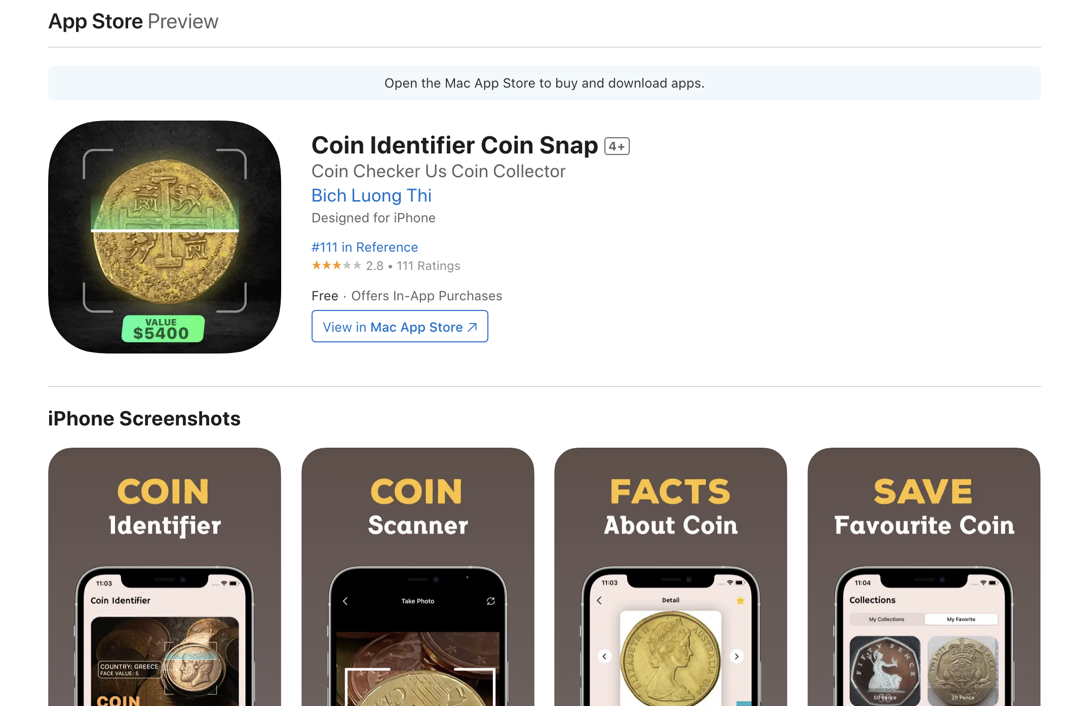 Coin Identifier Coin Snap Capture, identify, and value coins instantly