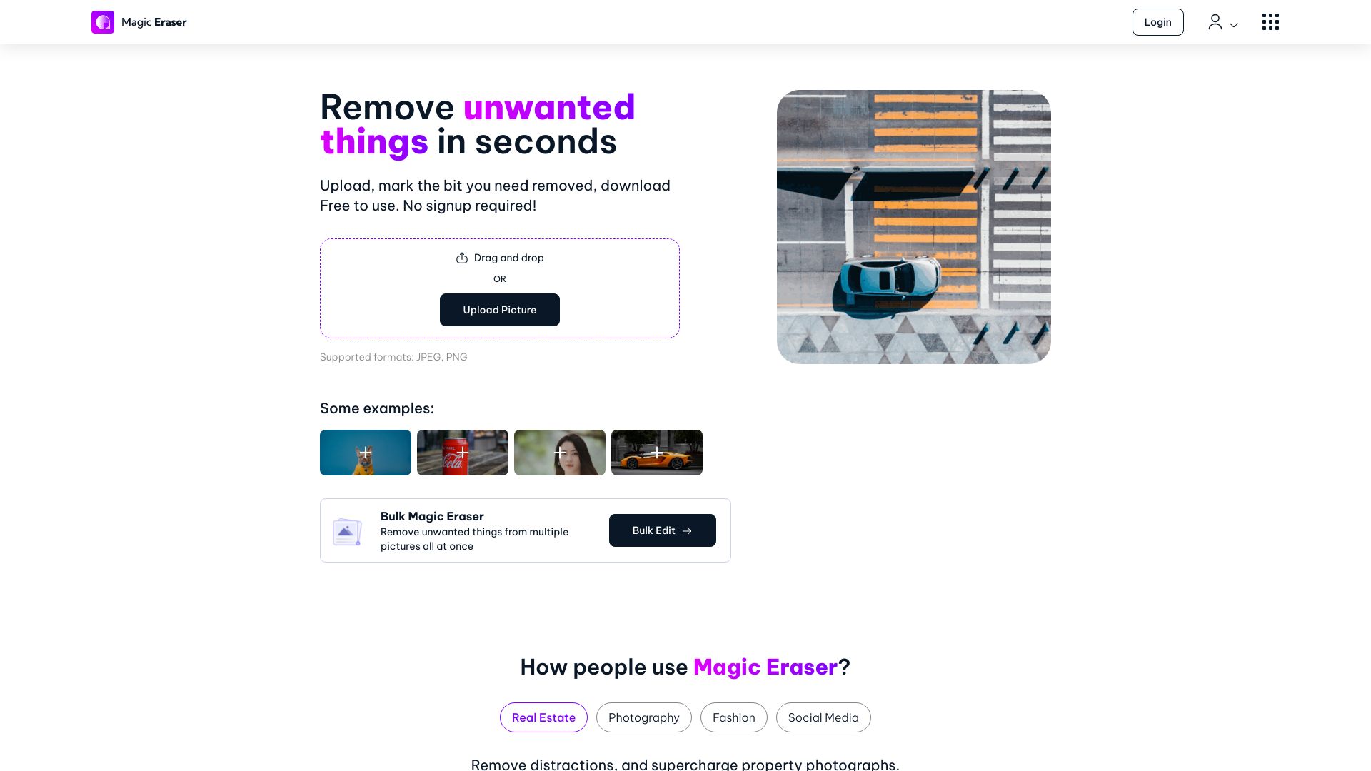 Magic Eraser Tools Index AI