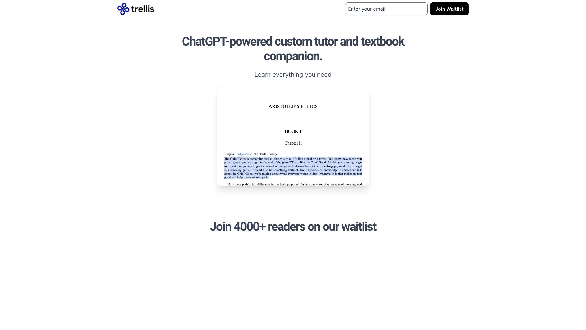 Trellis Unlock personalized learning with intuitive, tailored educational experiences
