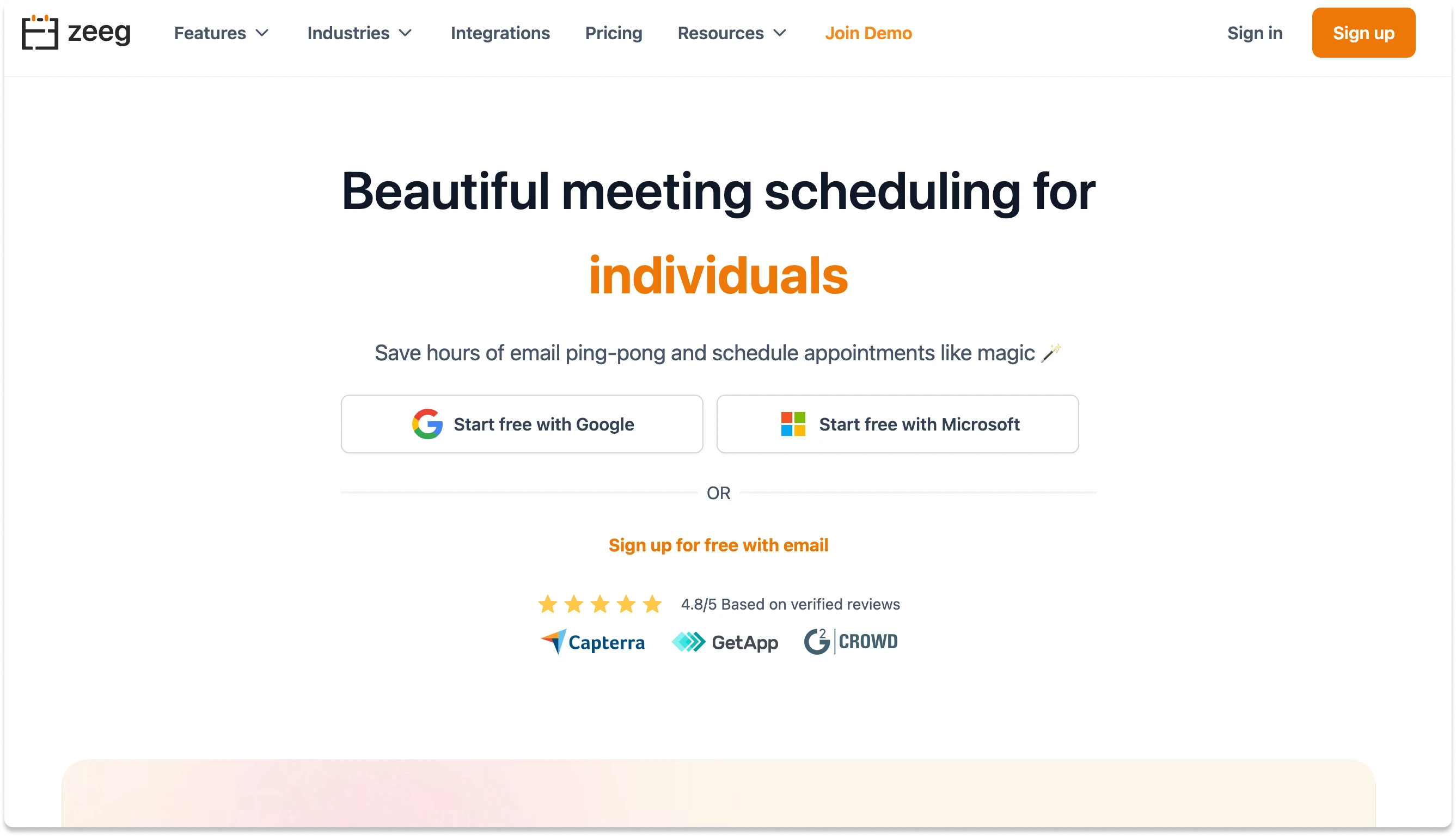 Zeeg - The best free online calendars in 2024