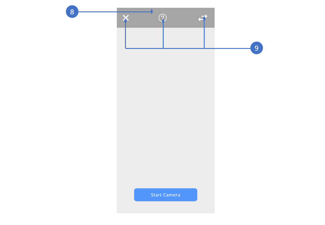 Mobile top bar styles