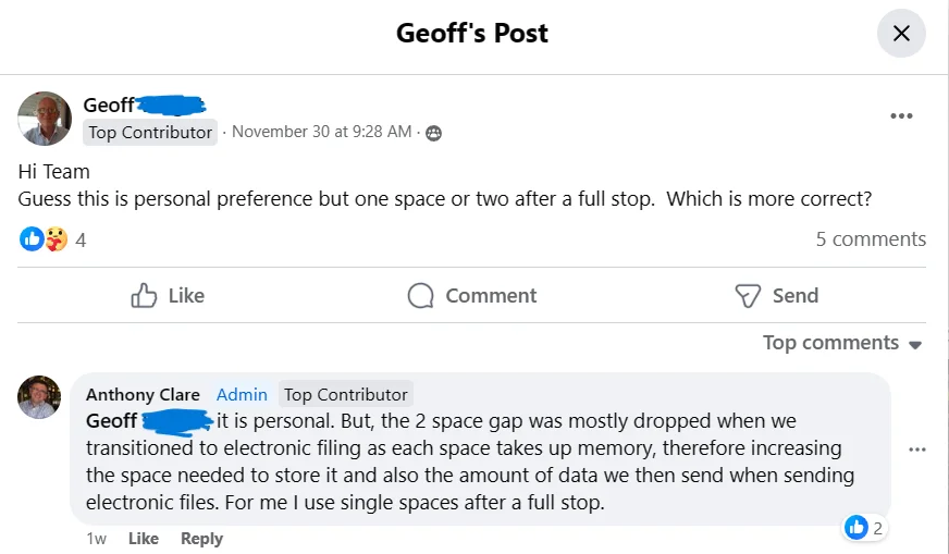 Self-Publishing FAQ: How Many Spaces Should I Use After a Period?