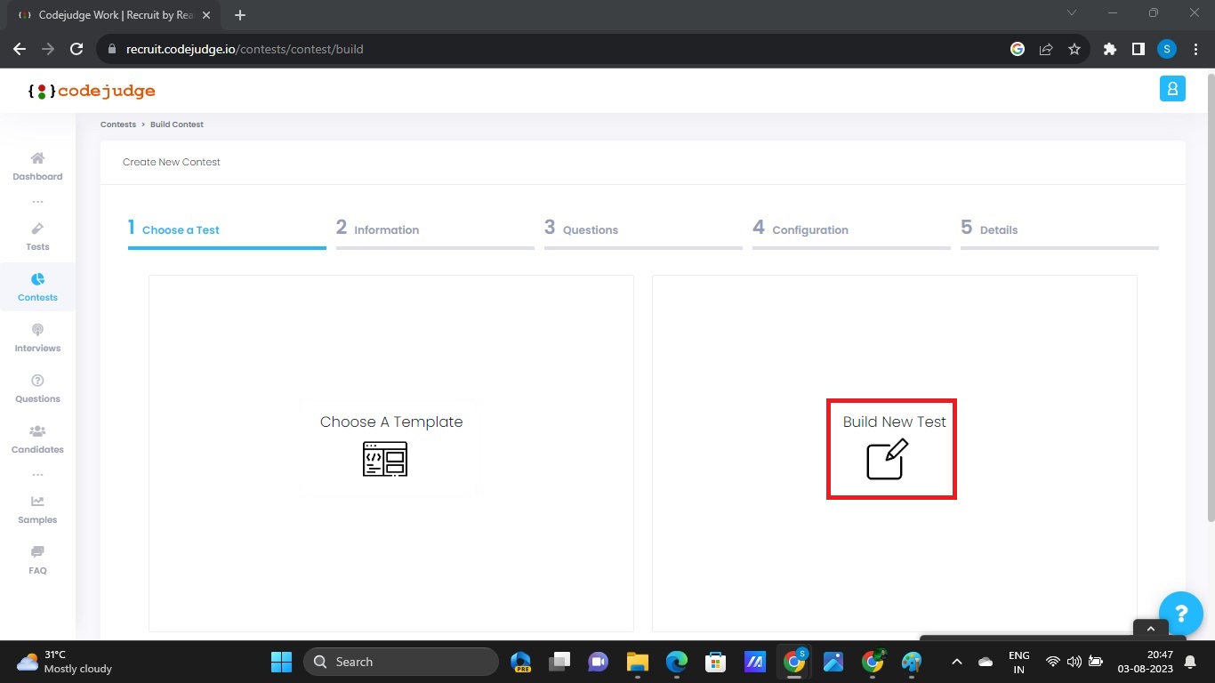 Creating Contests: Building Your Own | Codejudge
