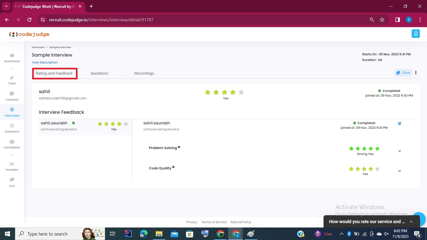 Codejudge Product Updates - Dec 2022