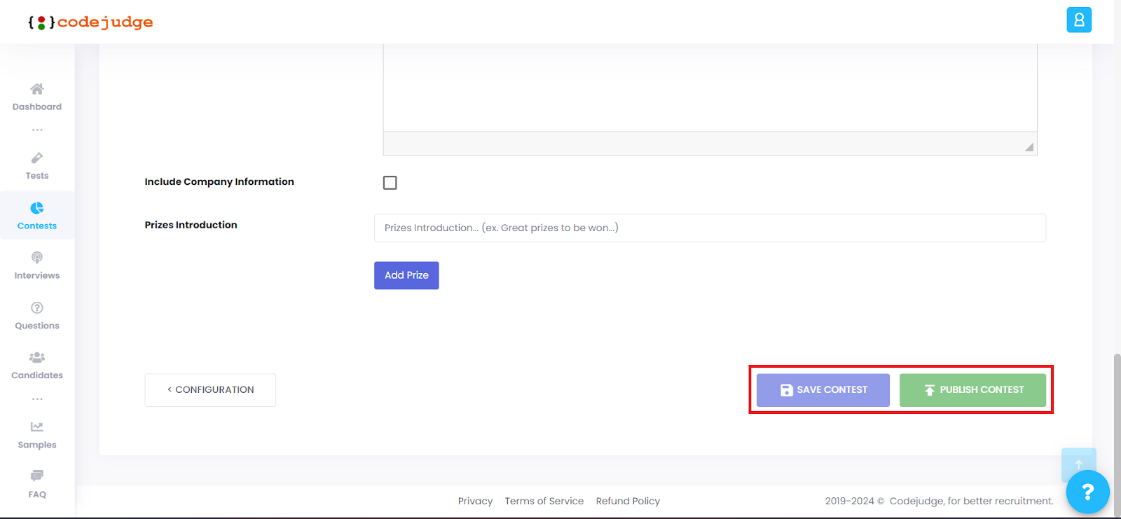 Creating Contests: Building Your Own | Codejudge