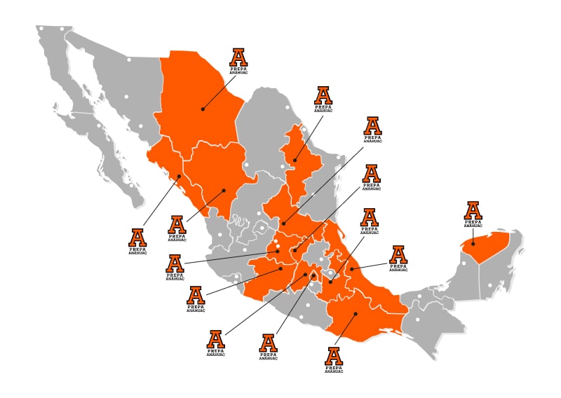 Directorio de campus Prepa Anáhuac