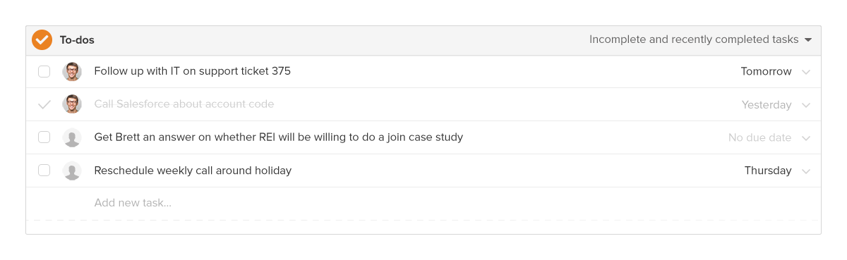 New To-dos module - ClientSuccess CSM Resources